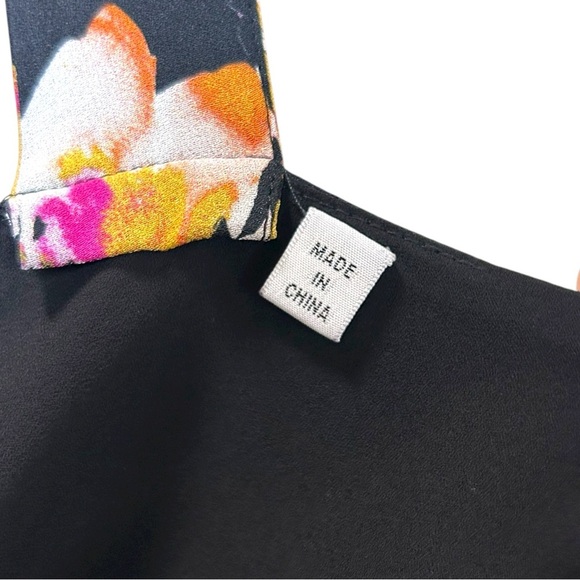 A.L.C. - Women’s ‘Natalia’ Silk Maxi Dress, Floral Mixed Print - Black, Size 4 - Picture 14 of 17